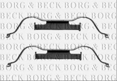 BORG & BECK bbk1288 -  Комплектующие, колодки дискового тормоза
